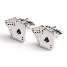 Premium Customize Your Own Logo Metal Fun Poker Cufflinks